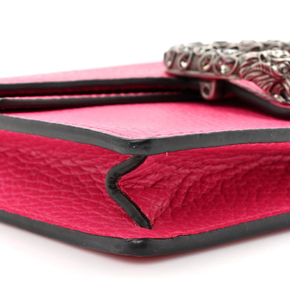 Dollar Calfskin Crystal Super Mini Dionysus Shoulder Bag Box Pink Black Diamond