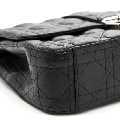 Lambskin Cannage Medium Miss Dior Flap Black