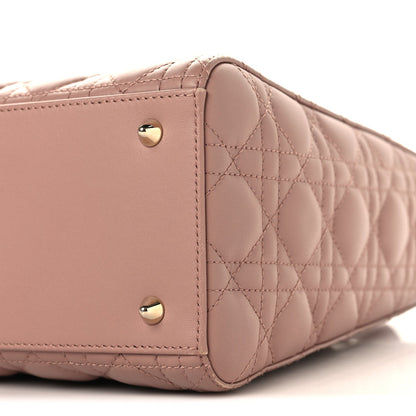Lambskin Cannage Medium Lady Dior Fard