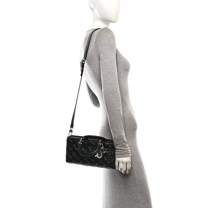 Lambskin Butterfly Cannage Lady D-Joy Black