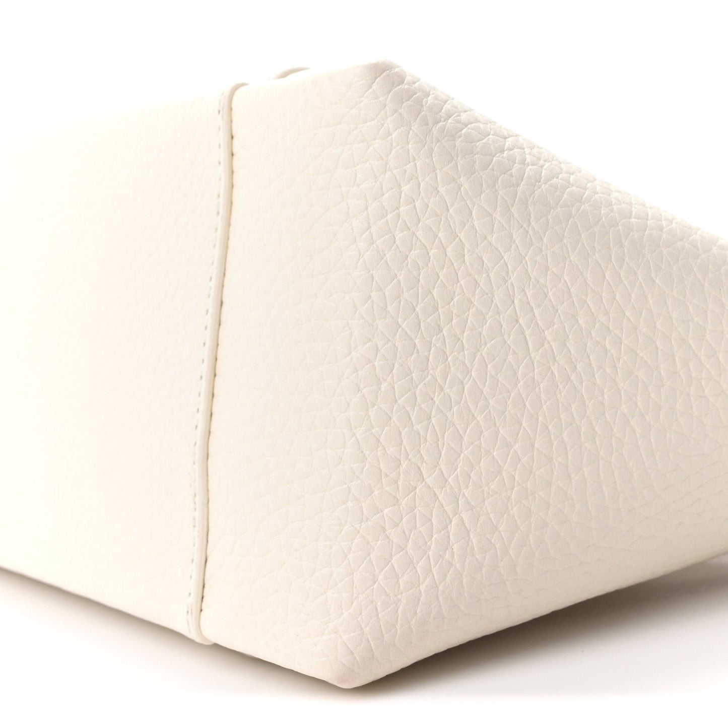 Calfskin Medium Signature Bucket Bag Latte