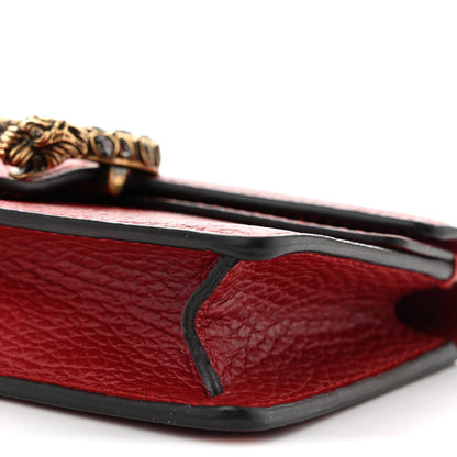 Dollar Calfskin Swarovski Crystal Small Dionysus Shoulder Bag Hibiscus Red