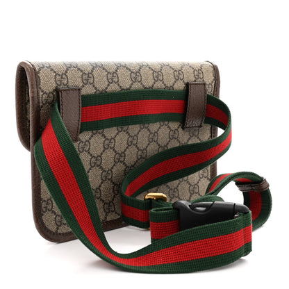 GG Supreme Monogram Neo Vintage Web Belt Bag Brown