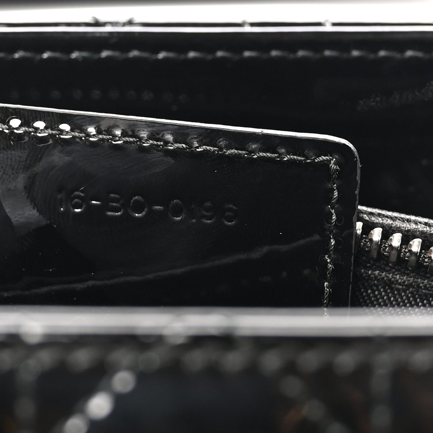 Patent Cannage Medium Lady Dior Black