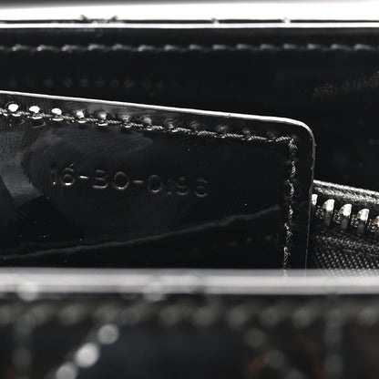 Patent Cannage Medium Lady Dior Black