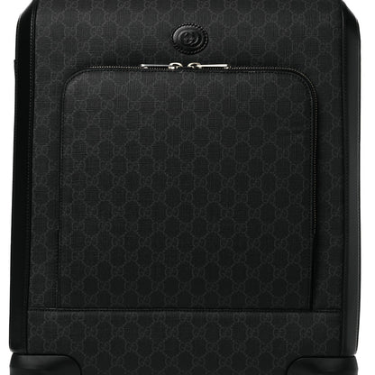 GG Supreme Monogram Calfskin Carry On Trolley Black