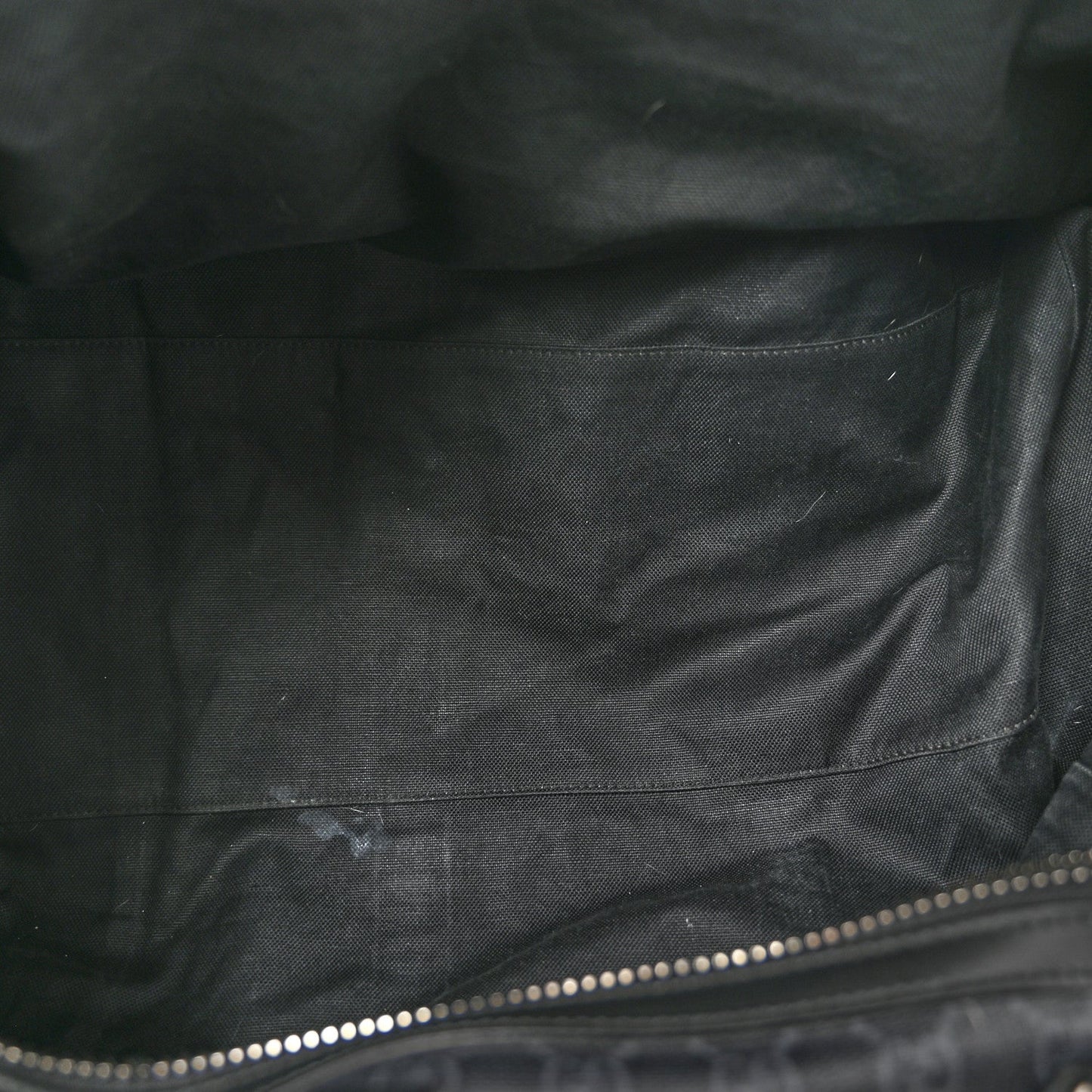 Soft GG Supreme Monogram Appia Calfskin Web Medium Carry On Duffle Bag Black Grey