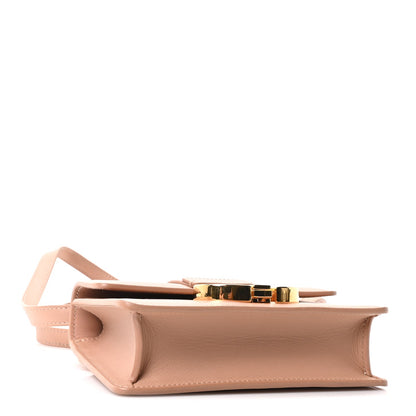 Smooth Calfskin Micro 30 Montaigne Flap Bag Rose Des Vents
