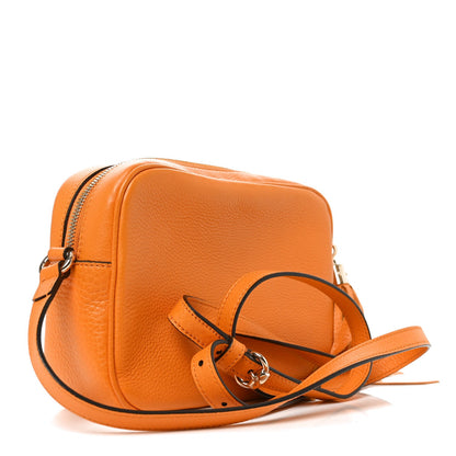 Pebbled Calfskin Small Soho Disco Bag Curcuma