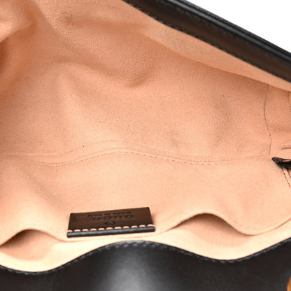 Calfskin Matelasse Mini GG Marmont Shoulder Bag Black