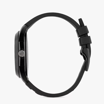 Gucci G Timeless Cat Motif Black Dial Black Leather Strap Unisex Watch - YA1264021