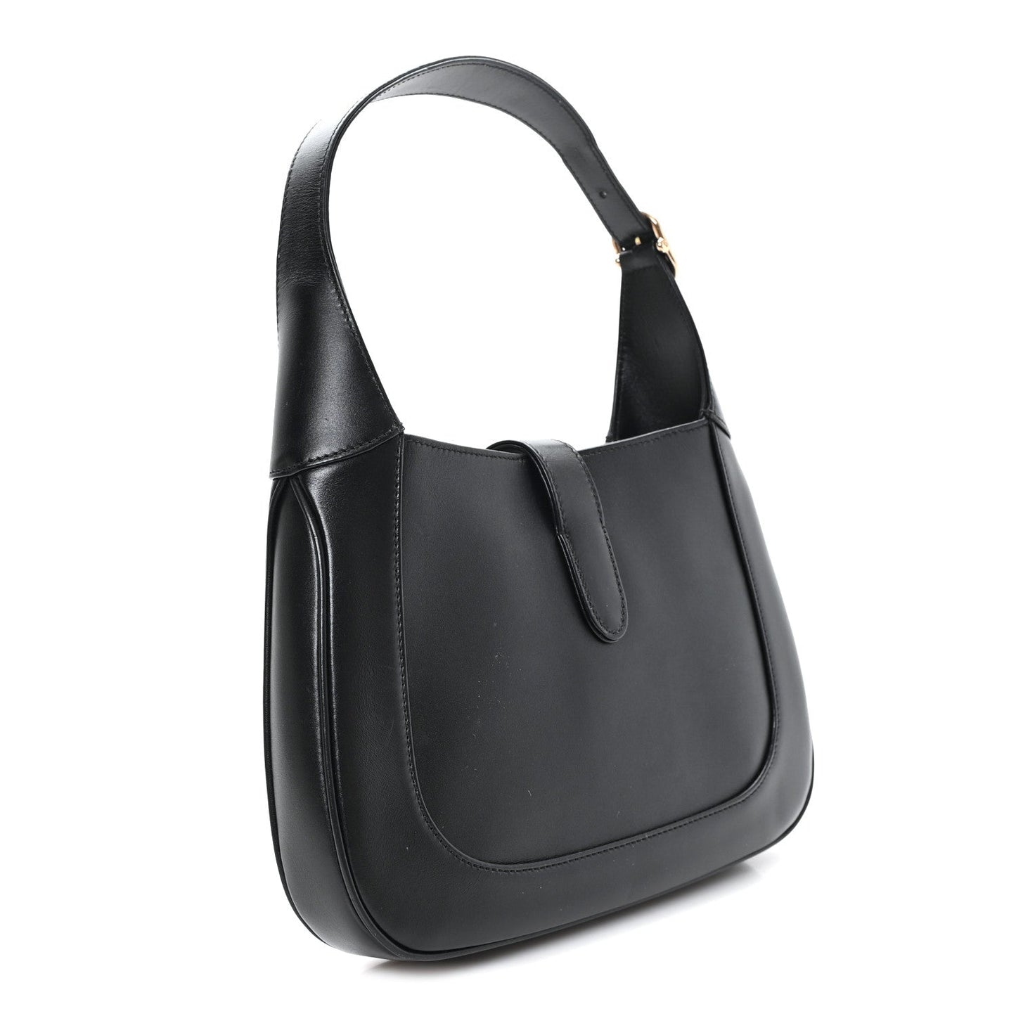 Calfskin Small Jackie Shoulder Bag Black
