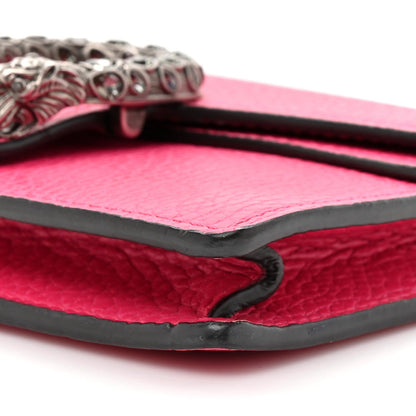 Dollar Calfskin Crystal Super Mini Dionysus Shoulder Bag Box Pink Black Diamond
