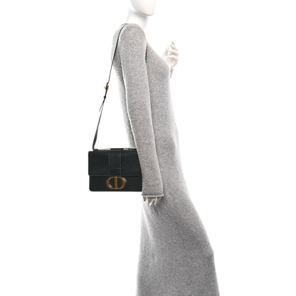 Smooth Calfskin 30 Montaigne Flap Bag Black