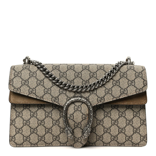 GG Supreme Monogram Small Dionysus Shoulder Bag Taupe