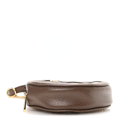 GG Supreme Monogram Web Mini Ophidia Round Backpack Brown