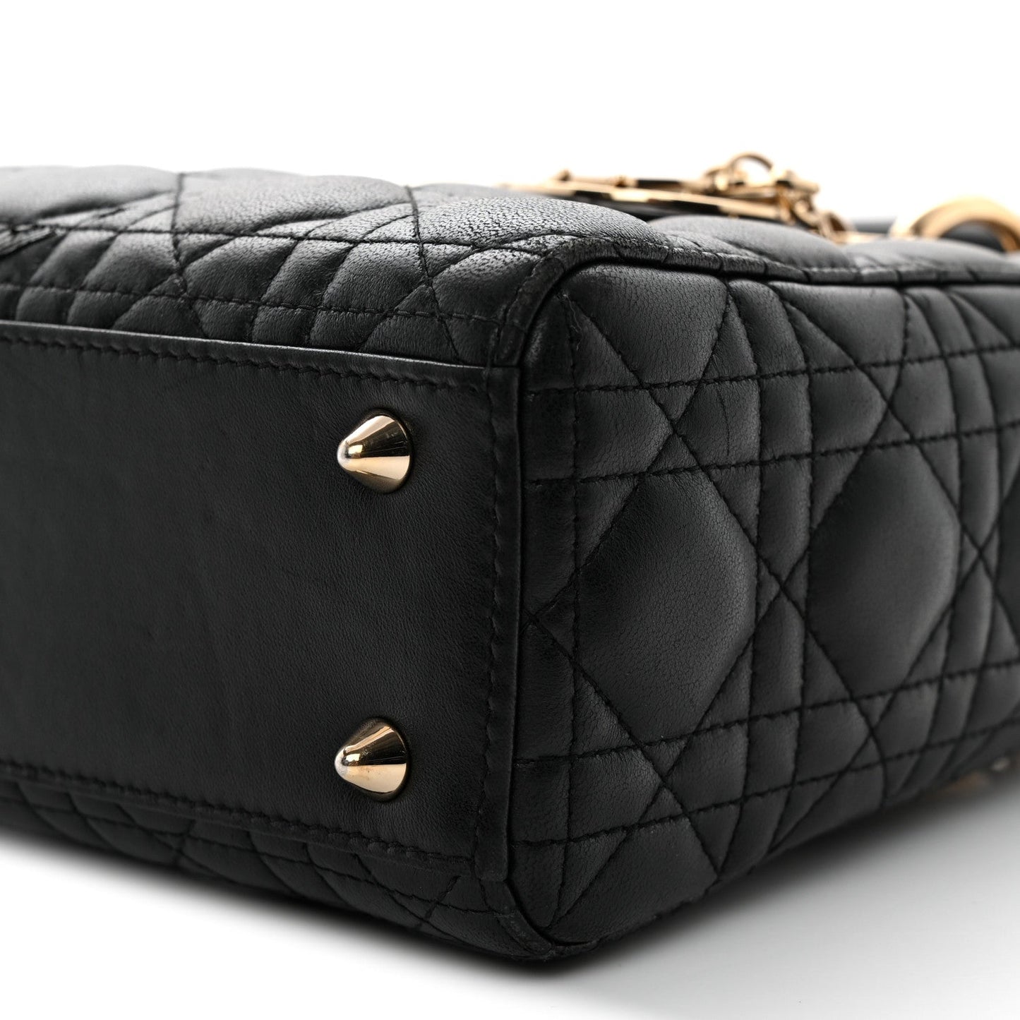 Lambskin Cannage Small My ABCDior Lady Dior Black