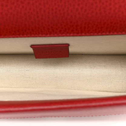 Dollar Calfskin Enamel Dionysus Shoulder Bag Hibiscus Red Electric Blue