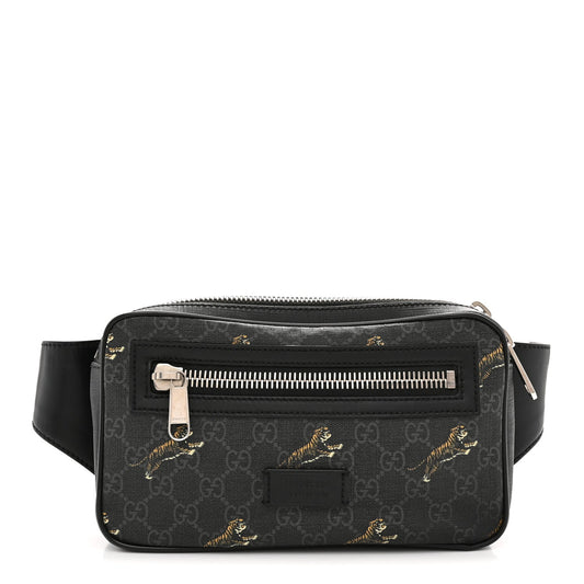 Soft GG Supreme Monogram Tigers Belt Bag Black Multicolor