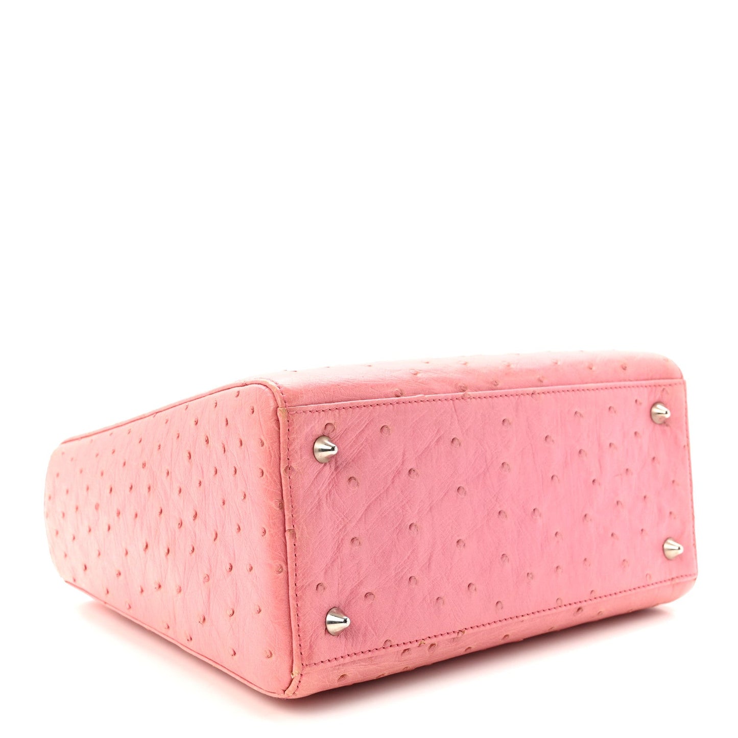 Ostrich Medium Lady Dior Pink