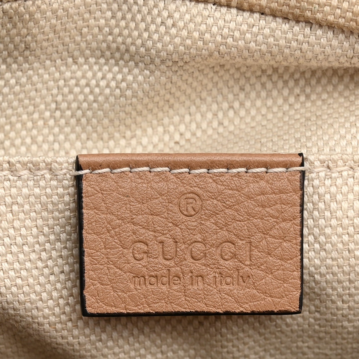 Pebbled Calfskin Small Soho Disco Bag Camelia
