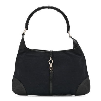 Canvas Small Jackie O Hobo Black