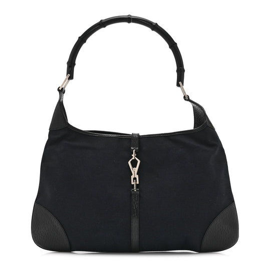Canvas Small Jackie O Hobo Black