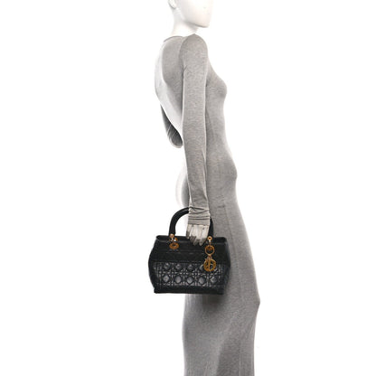 Lambskin Cannage Medium Lady Dior Black