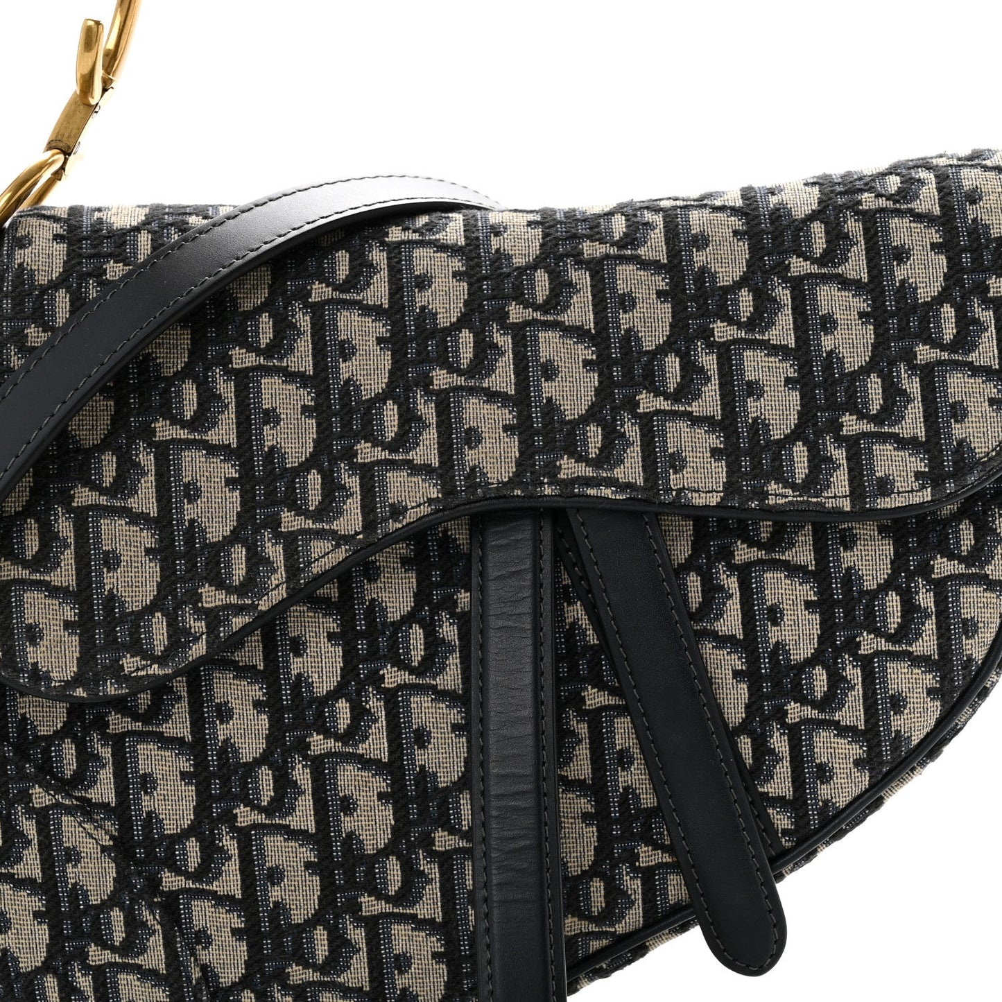 Oblique Saddle Bag With Strap Blue