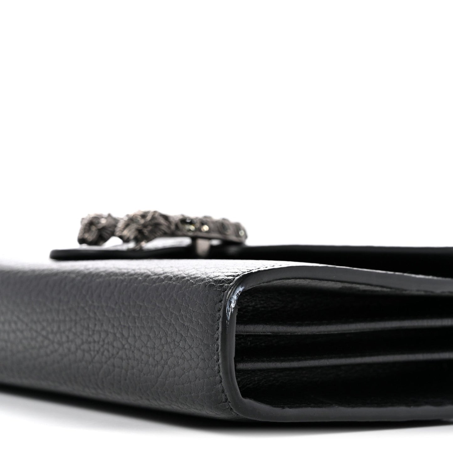 Calfskin Mini Dionysus Chain Wallet Black