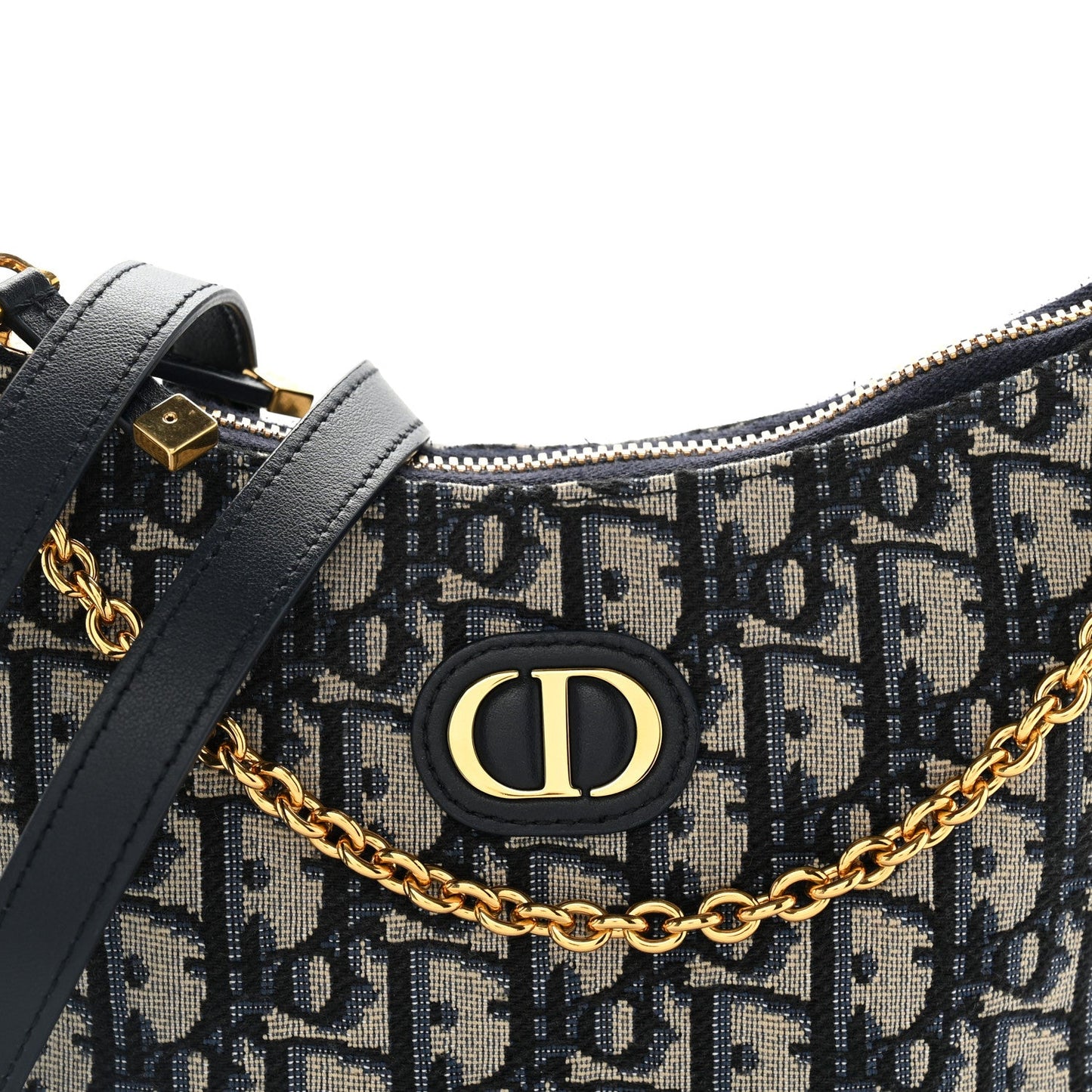 Oblique 30 Montaigne Diorling Mini Bag With Chain Blue