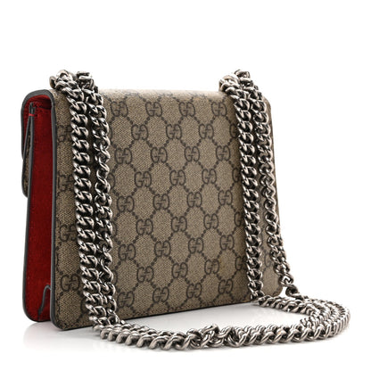 GG Supreme Monogram Mini Dionysus Shoulder Bag Red