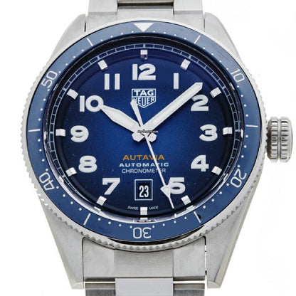 Tag Heuer Autavia Automatic Blue Dial Silver Steel Strap Watch for Men - WBE5116.EB0173