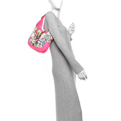 Canvas Flora Medium Jackie Hobo Fuchsia