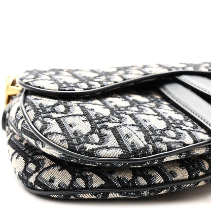 Oblique Mini Saddle Bag Blue