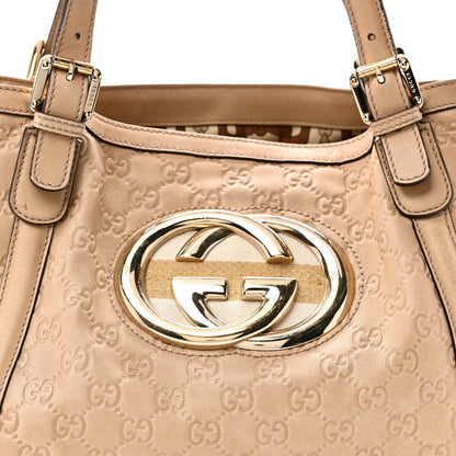 Guccissima Medium Britt Tote Beige