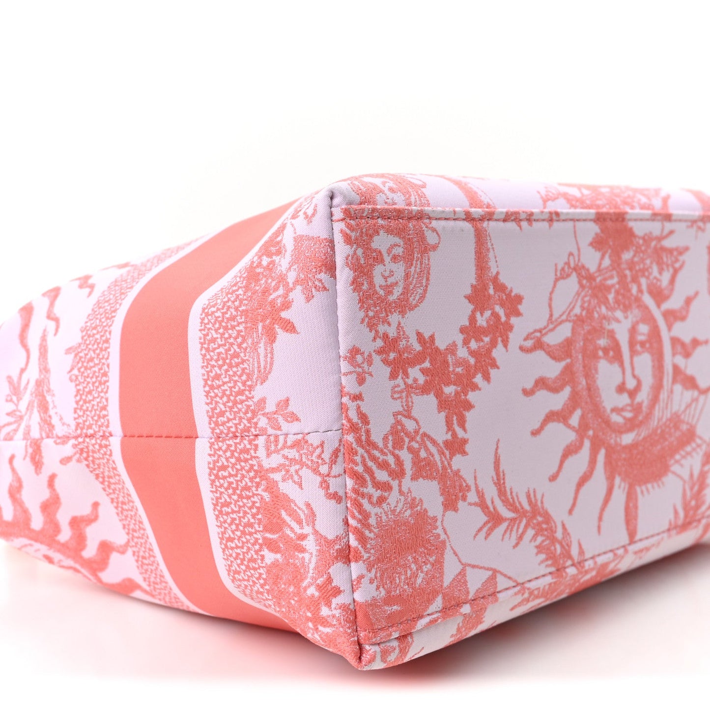 Technical Fabric Toile De Jouy Soleil DiorTravel Nomad Pouch Coral