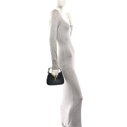 Boarded Dyana Lux Calfskin Mini Jackie 1961 Hobo Black