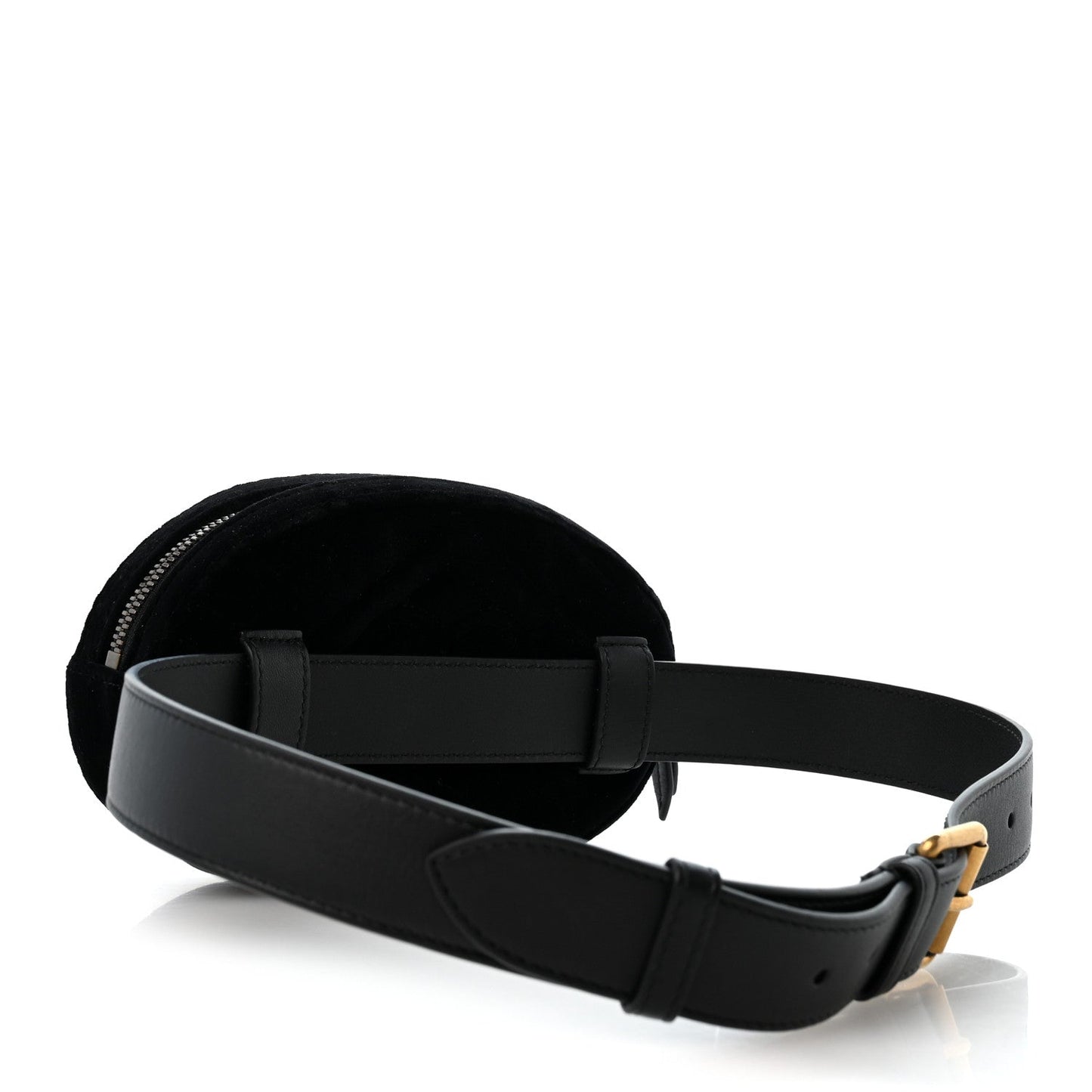 Velvet Matelasse GG Marmont Belt Bag 75 30 Black