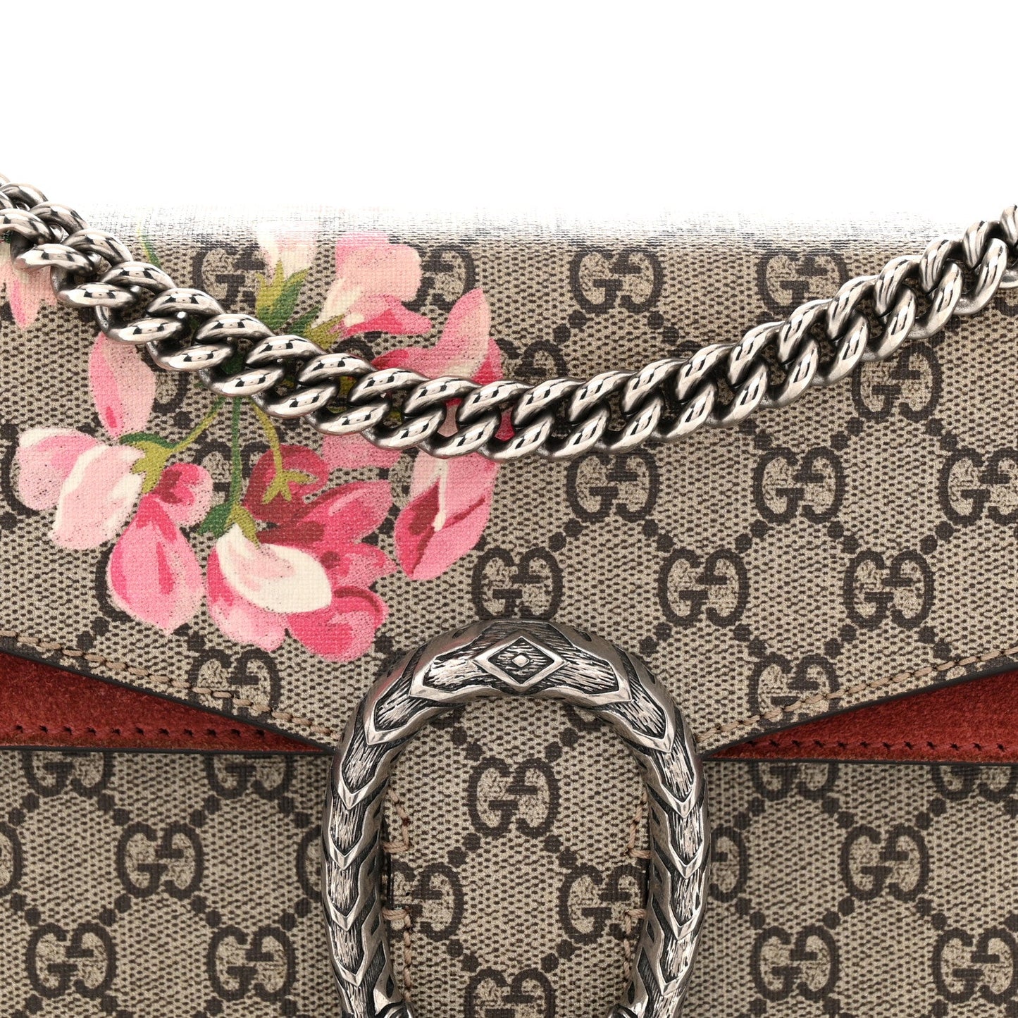 GG Supreme Monogram Blooms Small Dionysus Shoulder Bag Beige Multicolor Dry Rose