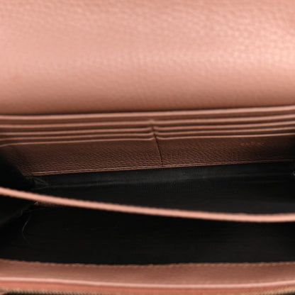 Cellarius Calfskin GG Marmont Chain Wallet Rosy Phard