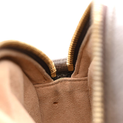 GG Supreme Monogram Web Mini Ophidia Round Shoulder Bag Brown