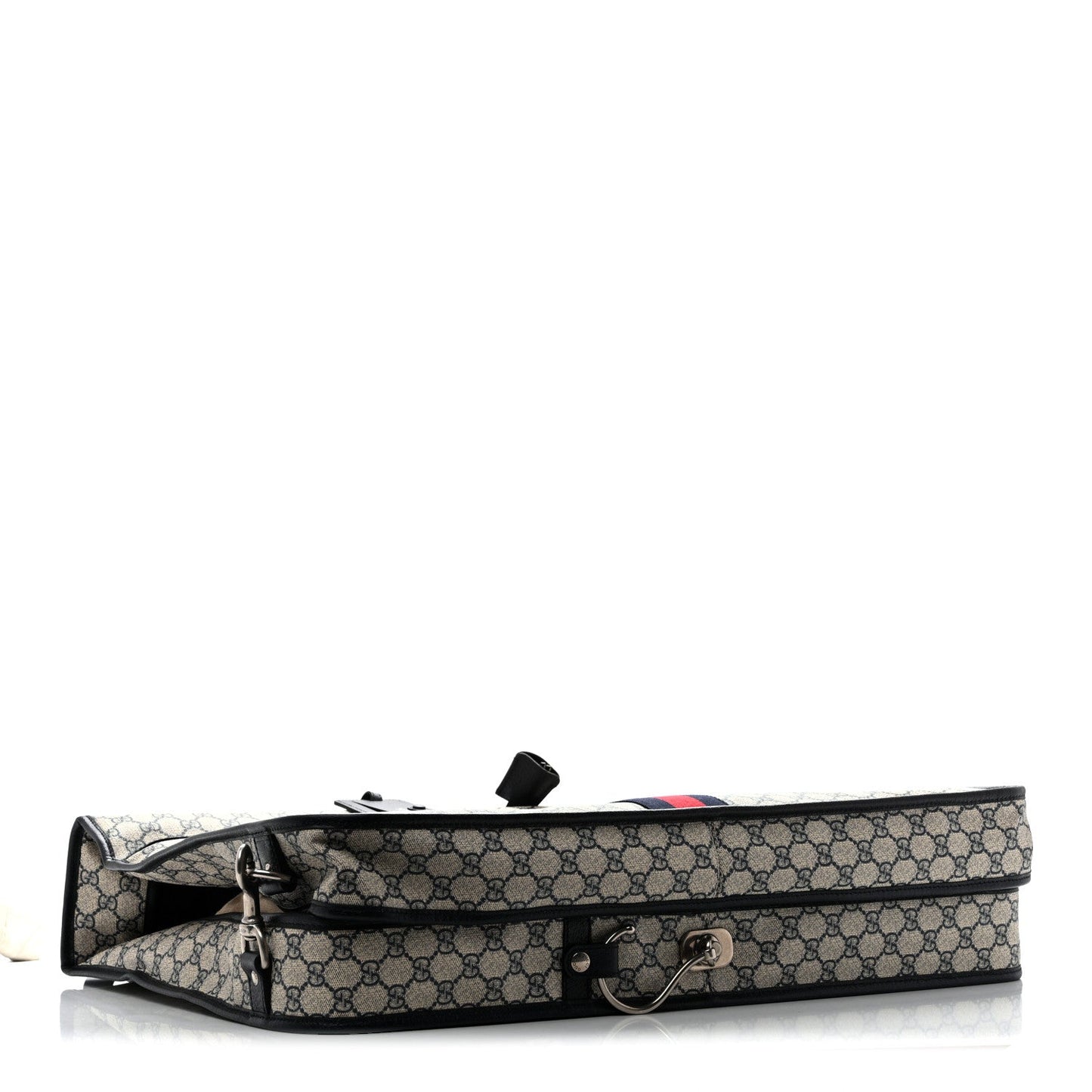 GG Supreme Monogram Web Savoy Garment Bag Beige Blue