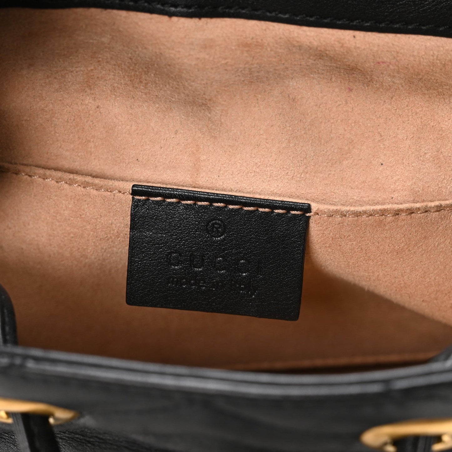 Calfskin Matelasse GG Marmont Flap Backpack Black