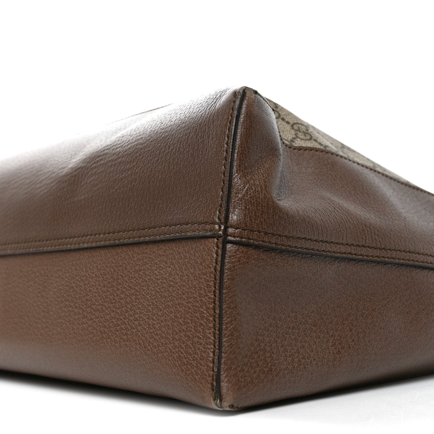 GG Supreme Monogram Web Ophidia Tote Brown