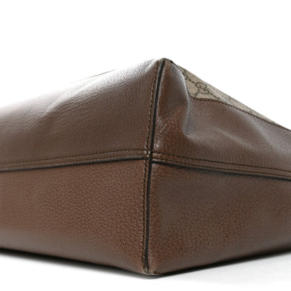 GG Supreme Monogram Web Ophidia Tote Brown