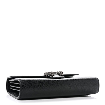 Calfskin Mini Dionysus Chain Wallet Black