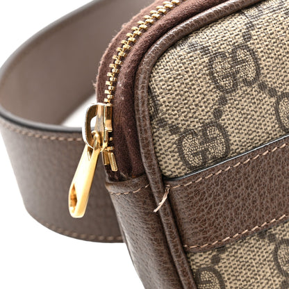 GG Supreme Monogram Ophidia Belted iPhone Case 85 34 Dark Brown