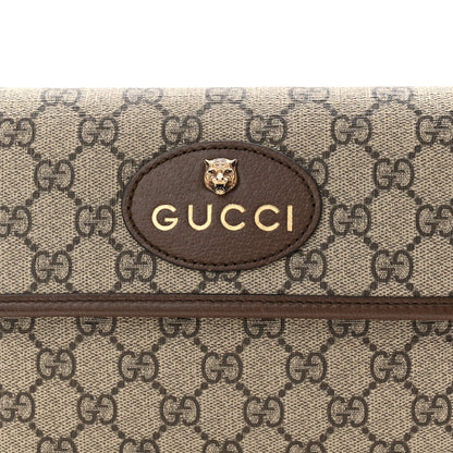 GG Supreme Monogram Neo Vintage Web Belt Bag Brown