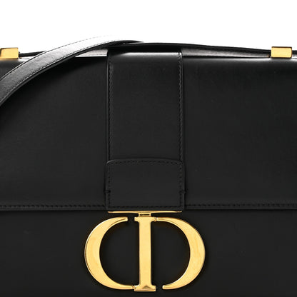 Smooth Calfskin 30 Montaigne Flap Bag Black